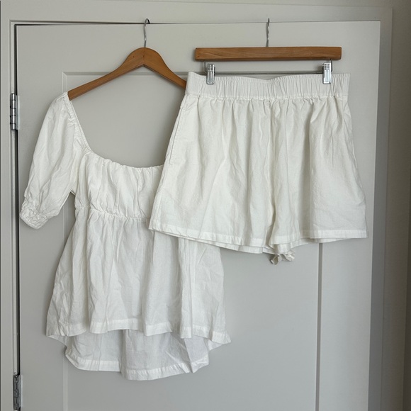 FREE PEOPLE DONNIE 2-PIECE SHORTS TOP SET SIZE L MSRP $78.00 NWT - Picture 4 of 7